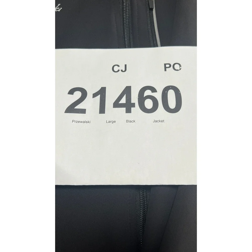 Przewalski‎ Men's Large Black Full Zip Jacket Lightweight Active Layer - CJ